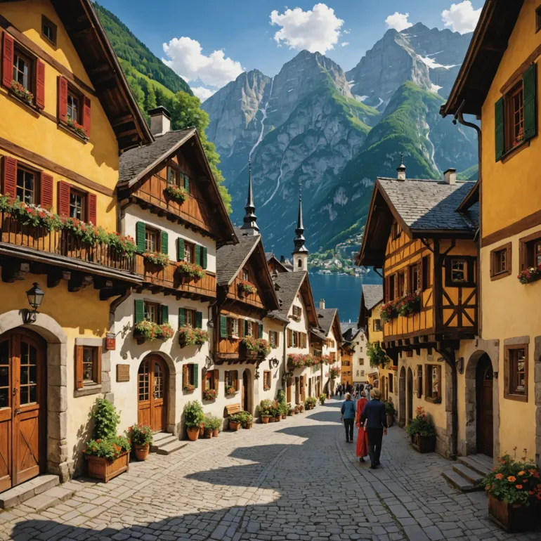 Satul Pitoresc Alpin Hallstatt: Descoperă Farmecul Malului Lacului Austriac