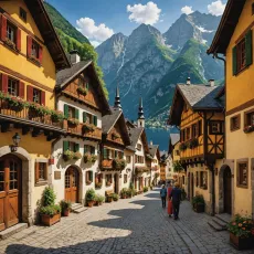 Satul Pitoresc Alpin Hallstatt: Descoperă Farmecul Malului Lacului Austriac